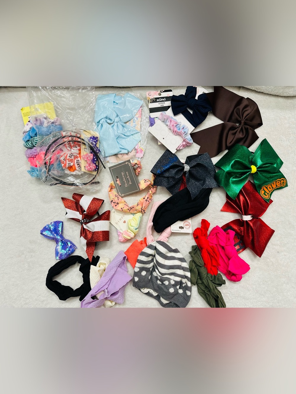Lot of Cute Girl’s Baby Toddler Headbands & Bows Multi-Color Variety